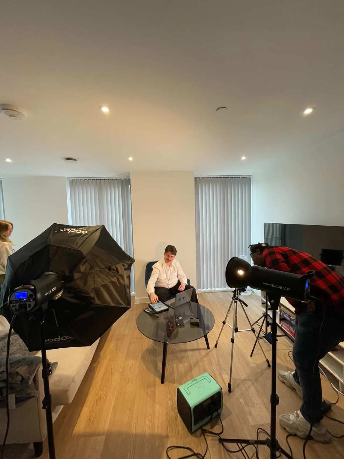 Eden500 film collaborators on set